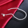 trend Pretty 925 sterling silver charms 4MM beads Bracelets for woman Popular brands jewelry Wedding party gift