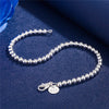 trend Pretty 925 sterling silver charms 4MM beads Bracelets for woman Popular brands jewelry Wedding party gift