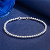 trend Pretty 925 sterling silver charms 4MM beads Bracelets for woman Popular brands jewelry Wedding party gift