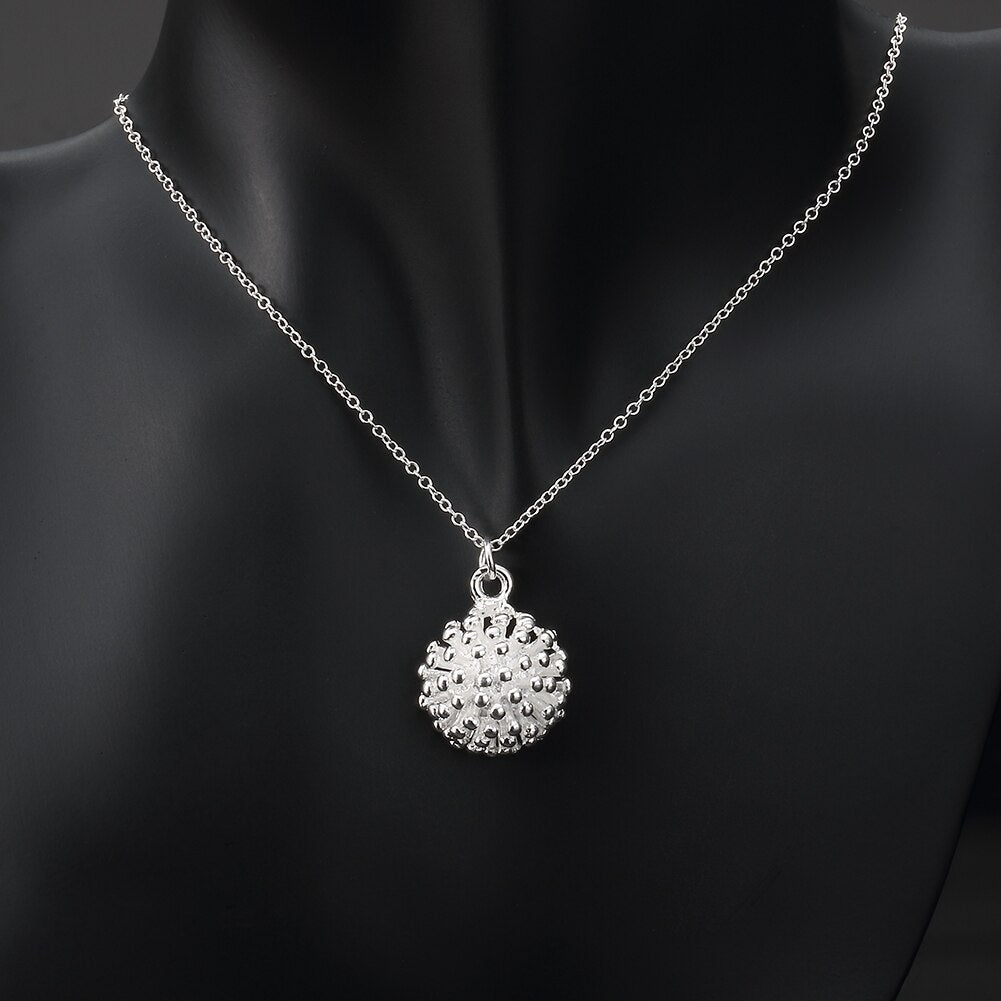 trend brands 925 Stamped Silver Fireworks Pendant Necklace For Women  designer party wedding Jewelry gifts