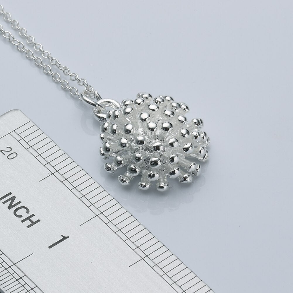 trend brands 925 Stamped Silver Fireworks Pendant Necklace For Women  designer party wedding Jewelry gifts