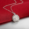 trend brands 925 Stamped Silver Fireworks Pendant Necklace For Women  designer party wedding Jewelry gifts