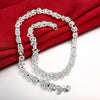 trend designer 925 Sterling Silver classic Circle chain Bracelet necklace for men women Jewelry set Party gifts