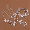 trend designer jewelry sets 925 sterling Silver fine earrings bracelets neckalce for women noble Party wedding gifts
