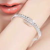 trend fine Three circles bangle 925 sterling Silver bracelets for women noble Party wedding accessories Jewelry gift