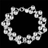 trend products 925 Sterling Silver Pretty Double beads Chain Bracelets for Women classic Wedding Party gifts Jewelry