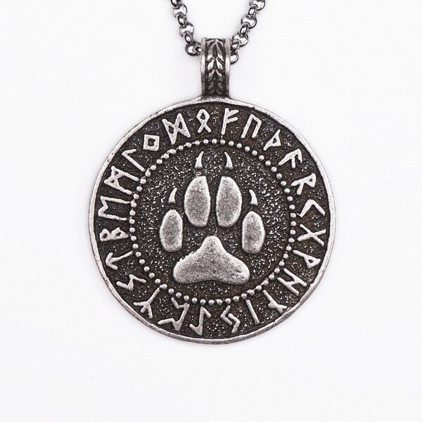 HotScandinavian Mythology Chain Necklace Celtic Protection Talisman Jewelry Vegvisir Pendant Accessory Wicca Witcher Diablo