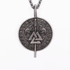 HotScandinavian Mythology Chain Necklace Celtic Protection Talisman Jewelry Vegvisir Pendant Accessory Wicca Witcher Diablo
