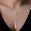 Hottest Fashion Casual Personality Infinity Cross Lariat Pendant Gold Color and silver Color Chokers Necklace women jewelry 2020