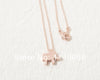 Hotting Gold Silver Pink-gold cute fun Elephant Shaped pendant Necklace for children gift