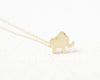 Hotting Gold Silver Pink-gold cute fun Elephant Shaped pendant Necklace for children gift