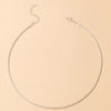 HuaTang  Simple Silver Color Chains Choker Necklace for Women Charming Clavicle Chain Female Party Jewelry on the Neck
