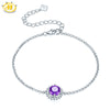 natural amethyst stone beads bracelet natural gemstone bangle natural jewelry for woman birthstone of Sagittarius , Aquarius !