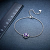 Natural Real Stone Amethyst Bangle Bracelet Gift, High Polished Quality,Inner Size 58 mm, Outer Size 75 mm