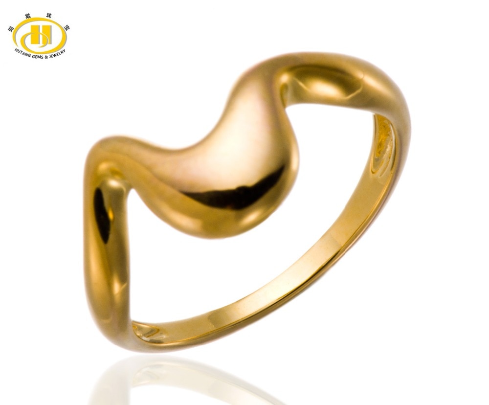 Hutang Solid 925 Sterling Silver Ring For Womens & Mens Fine Jewelry Wedding Rings For Gift Christmas