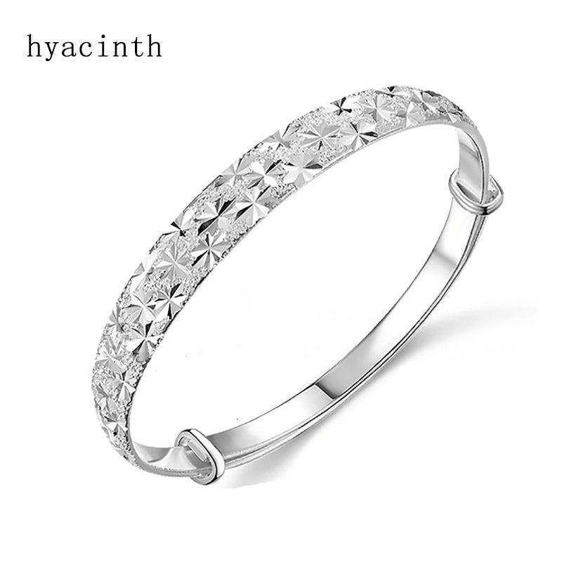 2020 Starry Sky Authentic 100% 999 Sterling Silver Snake Chain Bracelet & Bangle Pave Star CZ DIY Jewelry Doudantsutsuj