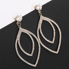 Crystal Teardrop Long Earrings Bridal Large Drop Earrings Brincos For Women Fashion Wedding Jewelry Boucle D'oreille