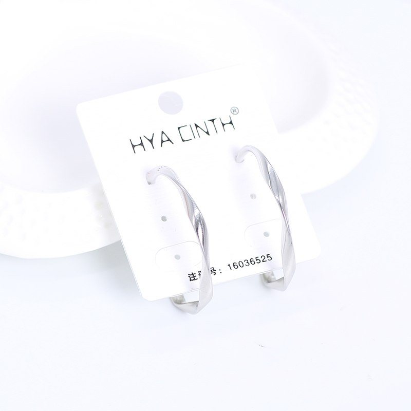 Fashion Women 100% 925 Sterling Silver Round Earring Round Circle Loop Gifts Box Packing Simple Silver Round Earrings