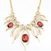 Hyperbole Big Necklaces & Pendants For Women Vintage Egg Shape Crystal Flower Pendant Necklace Round Stone Fine Jewelry
