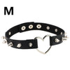Hyperbole Choker Necklace Women Punk Hip Hop Jewelry On The Neck Chain Heart Necklace Black Collar Rivet Ladies Goth Accessories