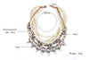 Hyperbole European Maxi Necklace Pearl Big Colar Metal  Collier Femmale Design Statement Necklace For Women Accessory