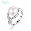 I&Zuan Simple Pearl Jewelry Ring For Women 925 Sterling Silver White Pearl Fashion Party Gift Ring Fine Jewelry 0780