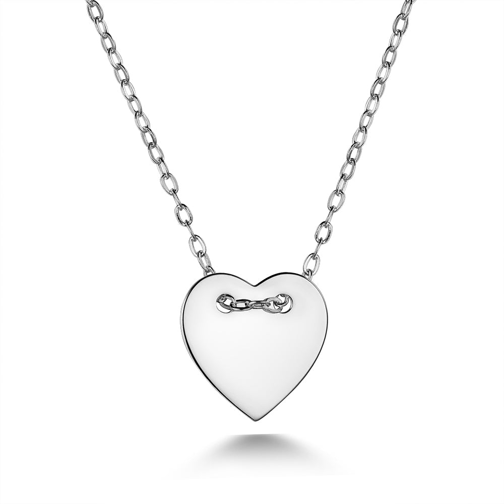 I&zuan Fashion Heart Shape Pendant Sterling Silver Jewelry Glaze Yellow Gold Color Jewelry For Women 925 Silver Pendant Necklace