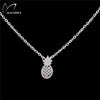 Silver Rose Gold Erkek Kolye Pineapple Charm Pendant Necklaces Chain Stainless Steel Jewelry For Women Bridesmaid Gift