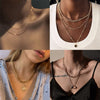 IF ME Punk Cuban Gold Color Snake Chain Choker Necklaces for Women Trendy Aesthetic Thick Clavicle Necklaces  Jewelry