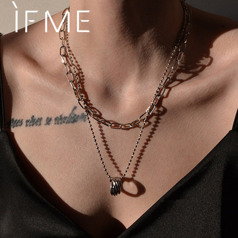IF ME Punk Cuban Gold Color Snake Chain Choker Necklaces for Women Trendy Aesthetic Thick Clavicle Necklaces  Jewelry