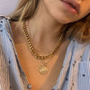 IF ME Punk Cuban Gold Color Snake Chain Choker Necklaces for Women Trendy Aesthetic Thick Clavicle Necklaces  Jewelry