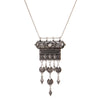 IF ME Vintage Tassel Pendant Necklaces Geometry Coin Long Statement Necklaces Antique Silver Color Sweater Ethnic Necklaces