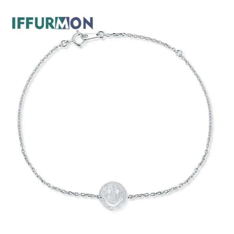 Fine Bracelets Sterling Silver 925 Bangles Party Engagement Smile Chain Male Bracelet For Women Vintage Bracelet