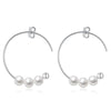 Fine Drop Earrings Sterling Silver 925 Earring Wedding Party Romantic Large Earrings For Women Long Pearl Jewelry
