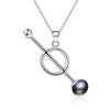 Fine Necklaces 925 Sterling Silver Pearl Pendants Anchor Big Necklace Women Statement Jewelry Accessories