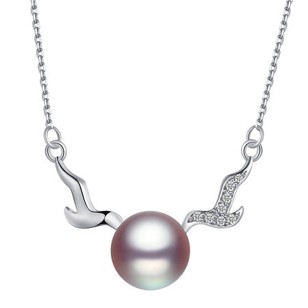 Fine Necklaces Pendants 925 Sterling Silver Pearl Party Chain For Women Costume Jewelry Accessories