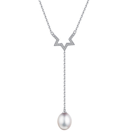 Fine Necklaces Sterling Silver 925 Pendant Party Statement Necklace Natural Crystal Pearl Jewelry