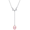 Fine Necklaces Sterling Silver 925 Pendant Party Statement Necklace Natural Crystal Pearl Jewelry