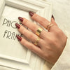 IFMIA Trendy Gold Butterfly Rings For Women Men Lover Couple Rings Set Friendship Engagement Wedding Open Rings 2021 Jewelry