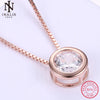 New Fashion Simple Cute Two Circle Necklace for Women Small Necklace clavicle choker for women