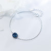 Authentic New Brand Women Infinity Bracelet 925 Sterling Silver Kyanite Crystal Charming For Women Wedding Jewelry Gift