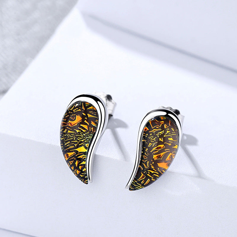 New Arrival Unique Ethnic Style S925 Sterling Silver Waterdrop Shape Multi Stud Earrings for Women Wedding Brinco Jewelry