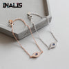 New Bracelet S925 Sterling Silver Link Chain Bracelets For Women Luxury Brand Cubic Zircon Female Fine Jewelry