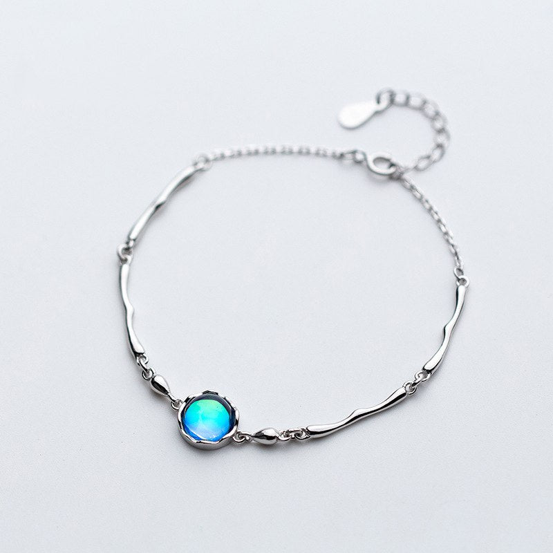 New Fashion Adjustable Bracelets For Women Pulseras Mujer Wedding Blue Crystal Charm Femme Party Jewelry Girl Friend Gift