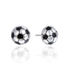 New Fashion Ball Stud Earrings S925 Sterling Silver Football Shape Unique Fine Jewelry for Women Soccer Party Bijoux