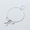 New S925 Silver Charm Bowknot Bracelet & Bangle for Women Adjustable Snake Chain Pulseras Mujer Wedding Bridal Jewelry