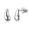 Newest Arrival 925 Sterling Silver Stud Earrings Waterdrop Tear Shape Fine Jewelry for Women Wedding Pendientes Brincos