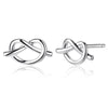 Newest Arrival S925 Sterling Silver Stud Earrings Heart Shape Delicate Fine Jewelry for Women Girl Ear Accessories Gift