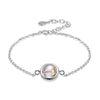 Newest Fashion Link Chain Bracelet 925 Sterling Silver Multi Brown Crystal Stone Delicate Fine Jewelry for Girl Gift
