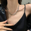 INS Hip hop style Popularity Metal Chunky necklace Choker Casual style Cool Choker women Trendy Collar Girl Necklace
